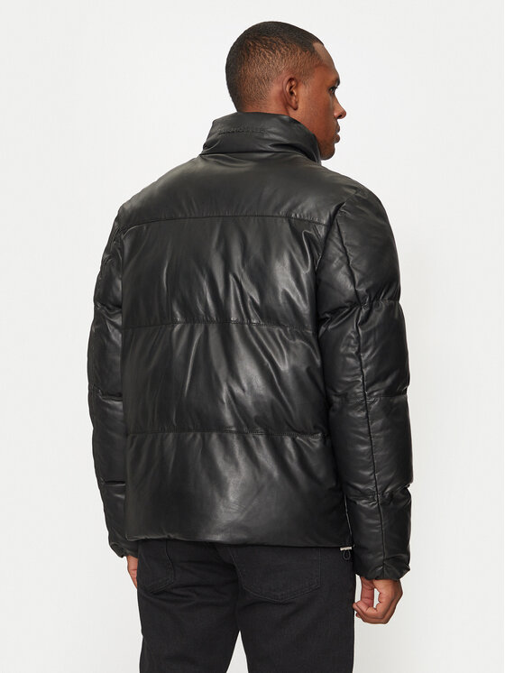 KARL LAGERFELD KARL LAGERFELD Kurtka skórzana 555010 544415 Czarny Regular Fit
