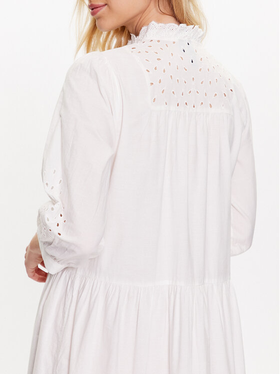 YAS YAS Vestito chemisier Violetta 26026286 Bianco Relaxed Fit