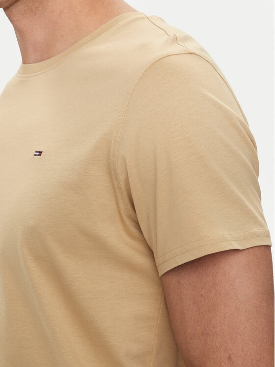 Tommy Jeans Tommy Jeans T-shirt DM0DM04411 Bež Slim Fit