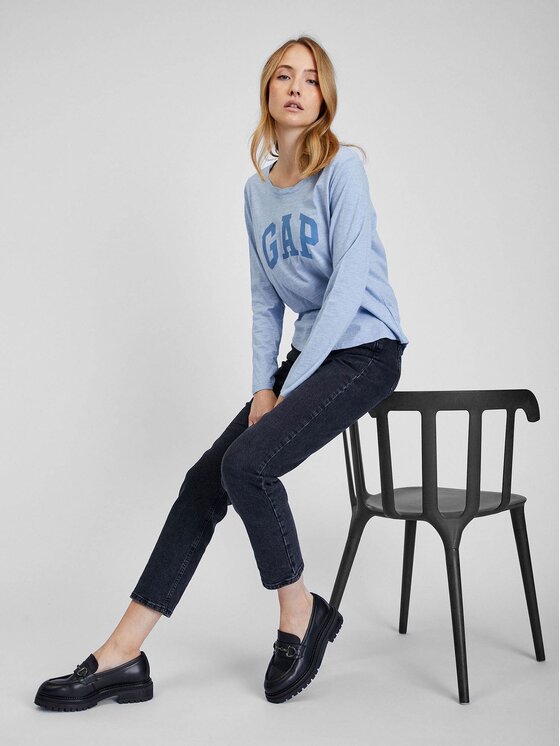 Gap Gap T-Shirt 409451-01 Niebieski Regular Fit