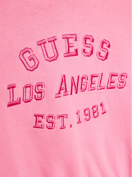 Guess Guess Bluza K3GQ00 KA6R3 Różowy Regular Fit