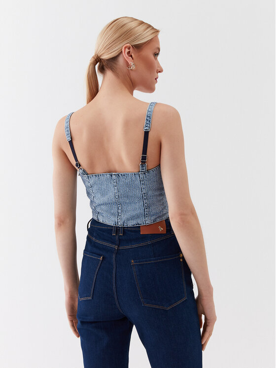 Patrizia Pepe Patrizia Pepe Top 2C1470/D043-C960 Blu Slim Fit