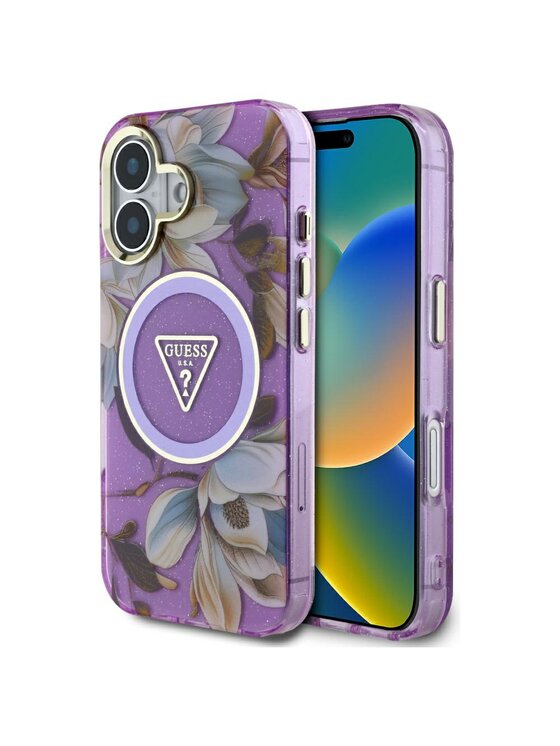 Guess Guess Etui na telefon Apple iPhone 16 Fioletowy