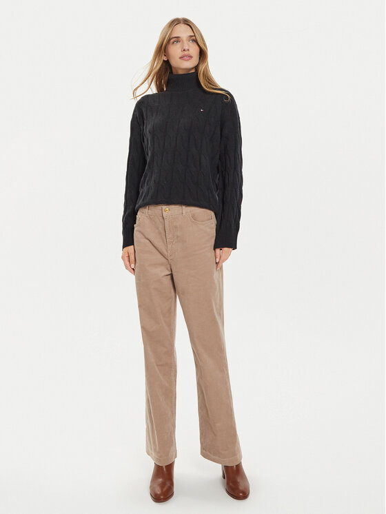 Tommy Hilfiger Tommy Hilfiger Поло WW0WW43102 Черен Regular Fit