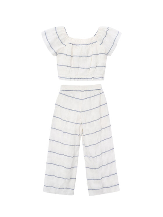 Mayoral Mayoral Set Bluse und Hose 3593 Écru Regular Fit