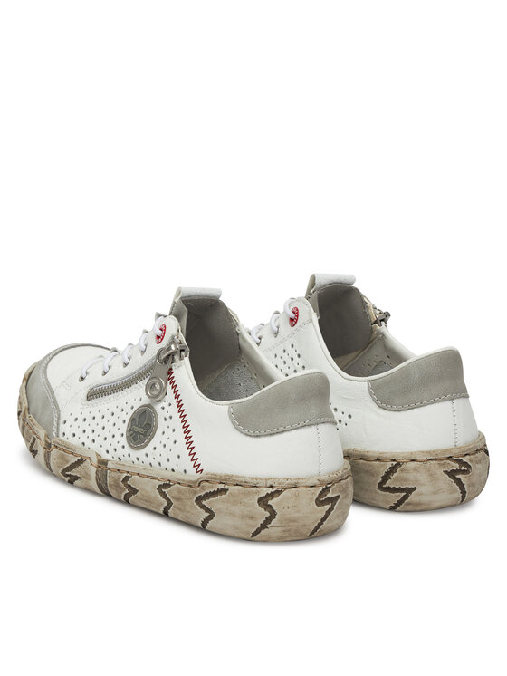Rieker Rieker Sneakersy L0355-80 Biela