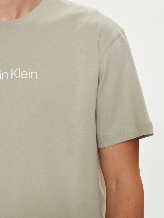 Calvin Klein Calvin Klein T-Shirt Hero K10K111346 Beżowy Regular Fit