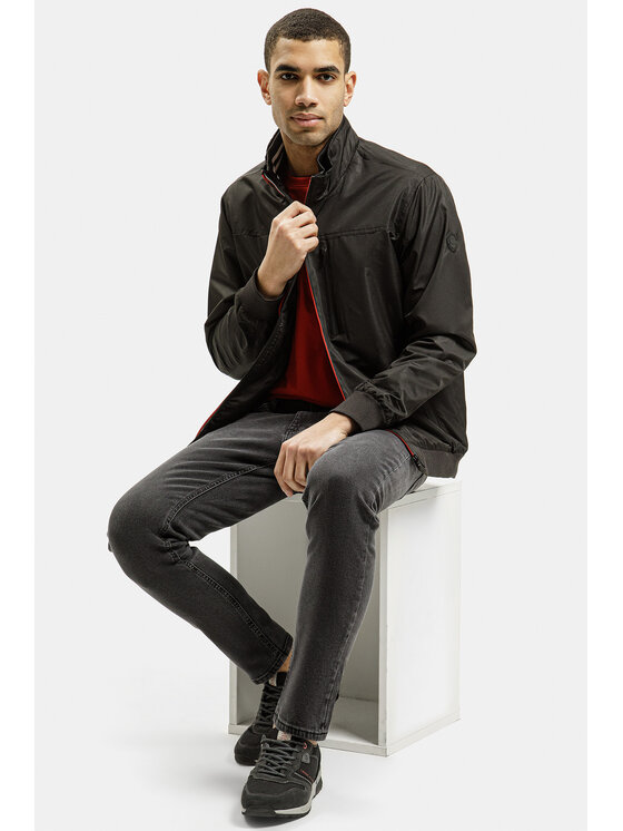 Cross Jeans Cross Jeans Kurtka przejściowa 40291-020 Czarny Regular Fit