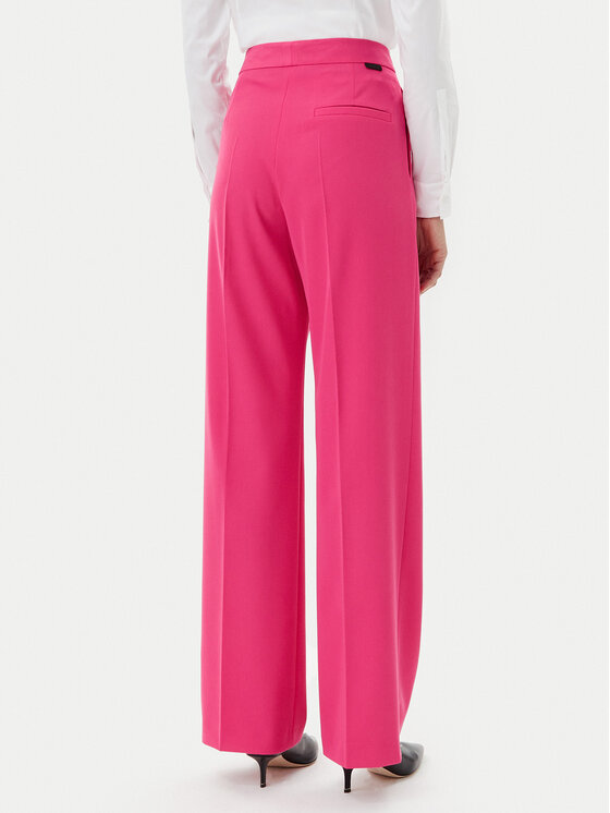 HUGO HUGO Pantaloni din material Hambali 50537611 Roz Relaxed Fit