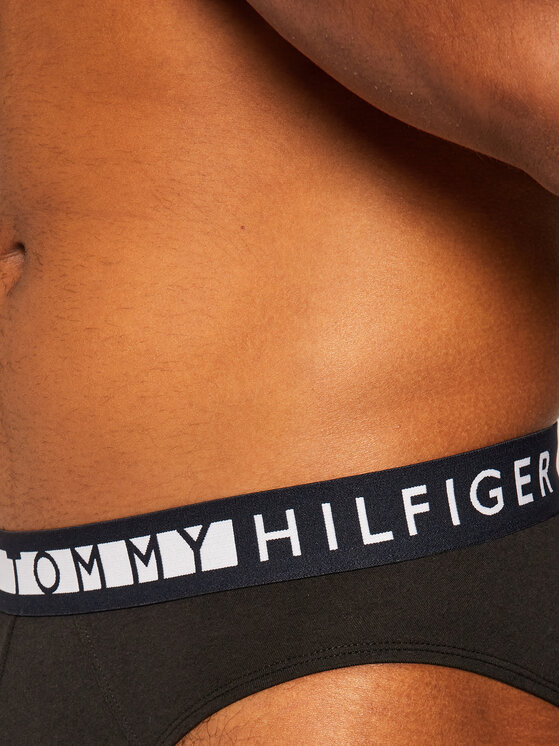 Tommy Hilfiger Tommy Hilfiger Sada 3 kusů slipů UM0UM01227 Černá