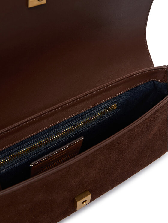Tommy Hilfiger Tommy Hilfiger Borsetta American Icon Clutch Suede AW0AW19515 Marrone