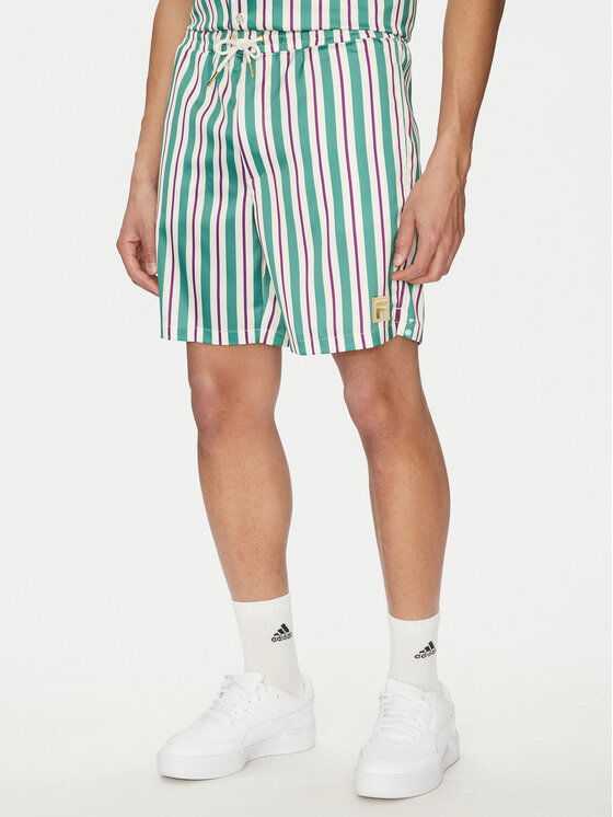 Fila Fila Pantaloni scurți sport Lastro FAM0925 Verde Regular Fit