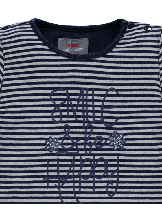 Kanz Kanz Bluzka 1833031-0001 Szary Basic Fit