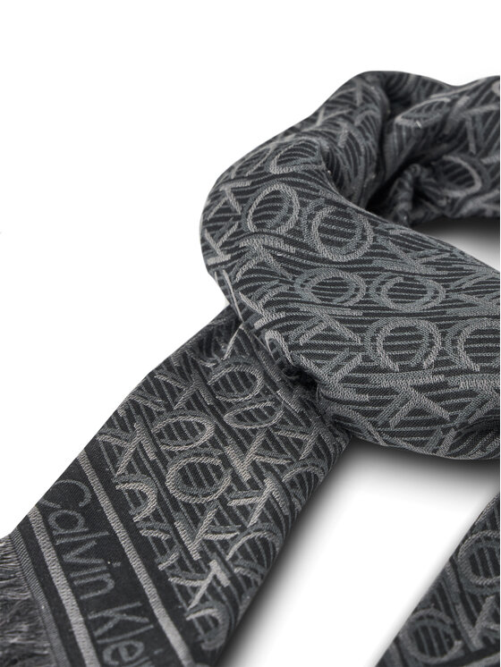 Calvin Klein Calvin Klein Eșarfă Aop Monogram Jacquard LV04F8054G Negru
