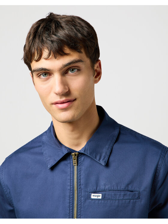 Wrangler Wrangler Kurtka przejściowa 112362653 Granatowy Regular Fit