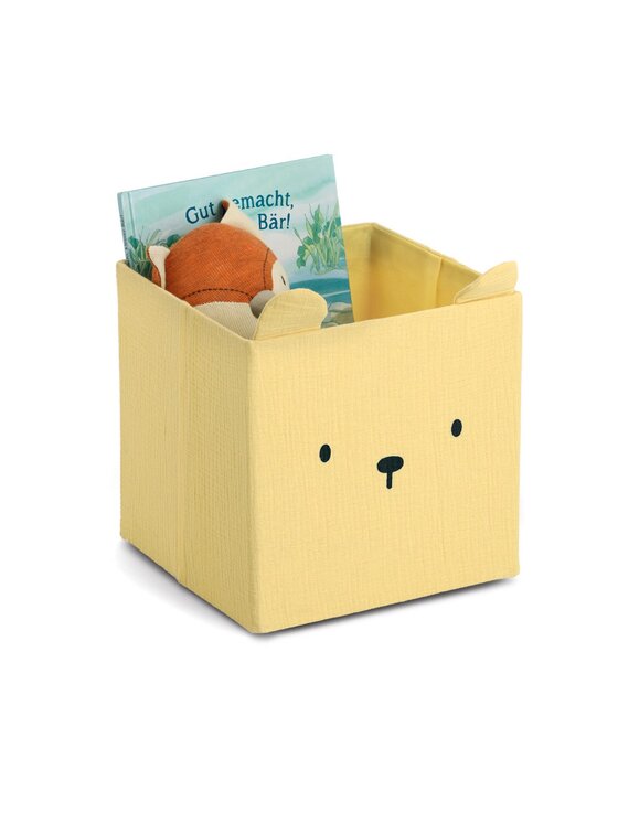 MIAhome MIAhome Pojemnik na zabawki 28x28x28 cm TAMAL żółty Żółty