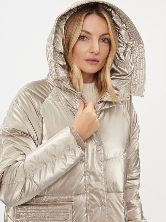 Rinascimento Rinascimento Zimska jakna CFC0113544003 Bež Slim Fit