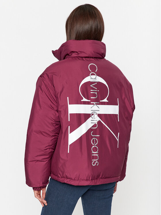 Calvin Klein Jeans Calvin Klein Jeans Zimní bunda 90's J20J222333 Fialová Oversize