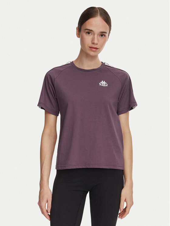 Kappa Тишърт 371U6WW Виолетов Regular Fit
