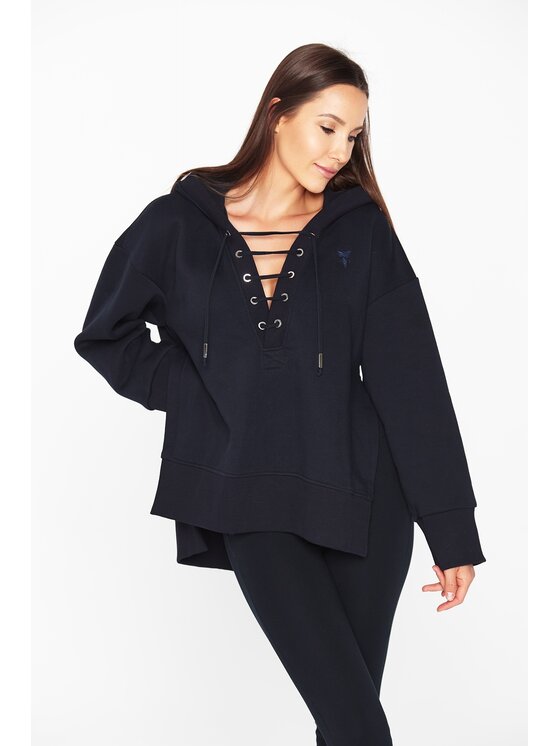 MANDRAGORA MANDRAGORA Felpa Marynarska Blu scuro Relaxed Fit