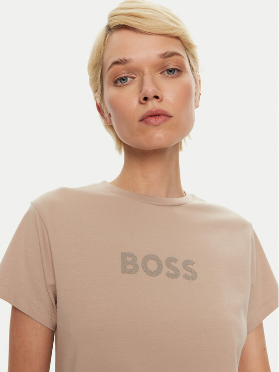 BOSS Boss T-krekls 50527303 Bēšs Relaxed Fit