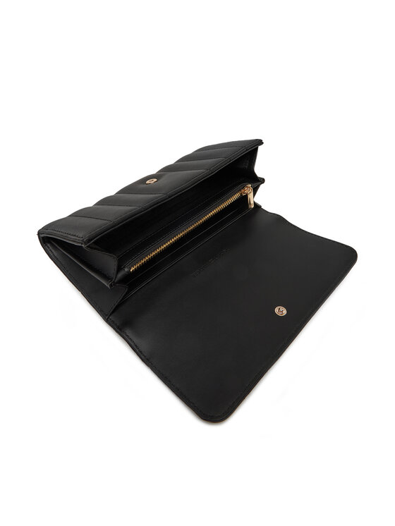Tommy Hilfiger Tommy Hilfiger Veľká dámska peňaženka Feminine Lrg Flap AW0AW17475 Čierna
