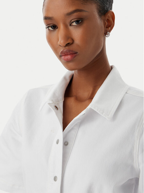 Karl Lagerfeld Jeans Karl Lagerfeld Jeans Φόρεμα τζιν B2W13056 Λευκό Regular Fit