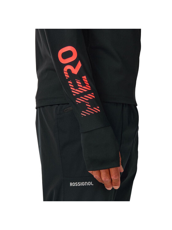 Rossignol Rossignol Bluza techniczna M Hero Half Zip First Layer Czarny Slim Fit