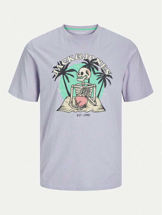 Jack&Jones Junior Jack&Jones Junior T-Shirt Elijah 12269825 Μωβ Regular Fit