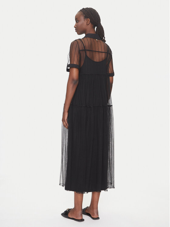 LOLA CASADEMUNT LOLA CASADEMUNT Ежедневна рокля LS2516018 Черен Regular Fit
