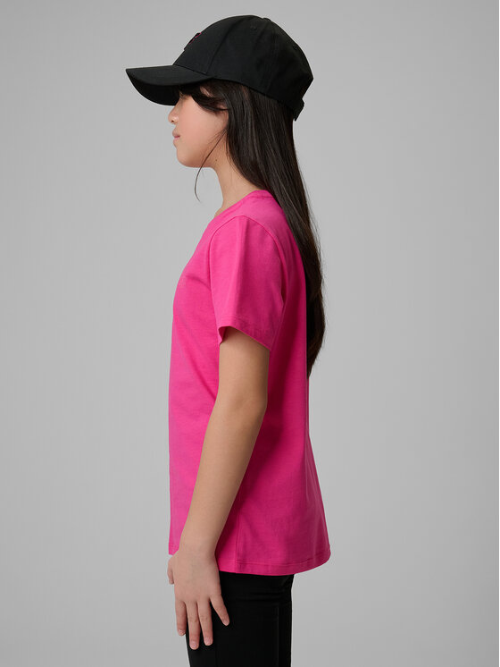4F 4F T-Shirt BASIC+ Růžová Regular Fit
