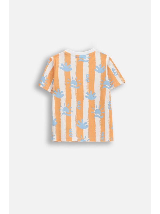 Coccodrillo Coccodrillo T-Shirt WC6143202NBN-006 Pomarańczowy Regular Fit