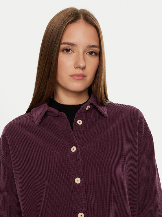 American Vintage American Vintage Koszula PADO06AH24 Fioletowy Loose Fit