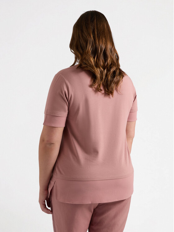 Fiorella Rubino Fiorella Rubino T-shirt G159L008468N006 Rosa Boxy Fit