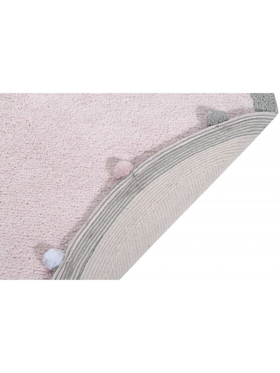 Lorena Canals Lorena Canals Dywan dziecięcy Dywan Bawełniany Bubbly Soft Pink Ø120 cm Różowy