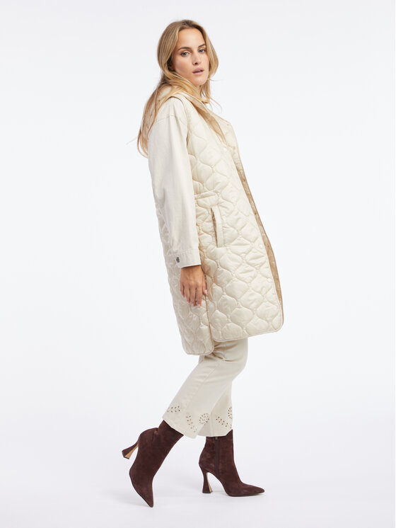 Orsay Orsay Bezrękawnik 808008037000__40 Beżowy Regular Fit