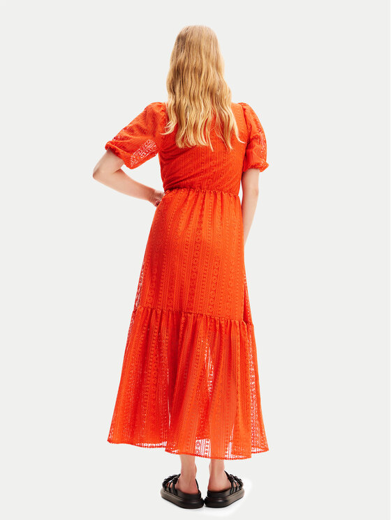 Desigual Desigual Poletna obleka Ottawa 24SWVW05 Oranžna Regular Fit