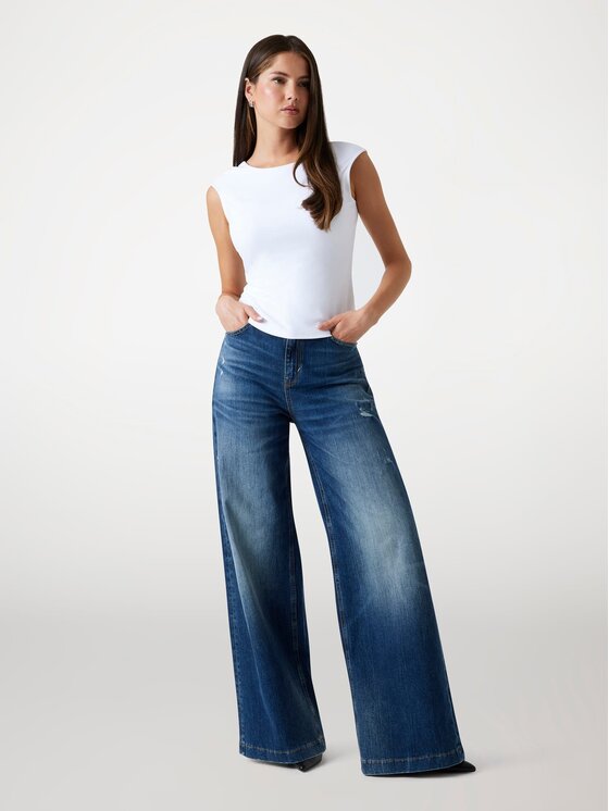 Guess Guess Top 175503 Biały Classic Fit