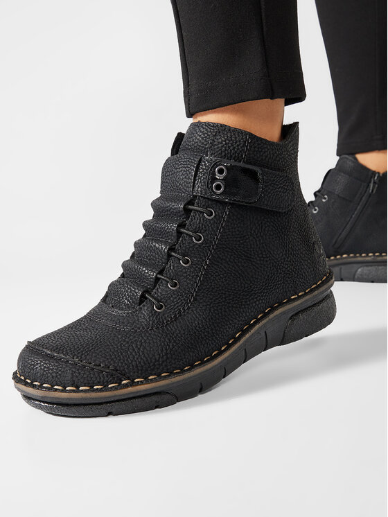 Rieker Rieker Škornji 73383-00 Črna