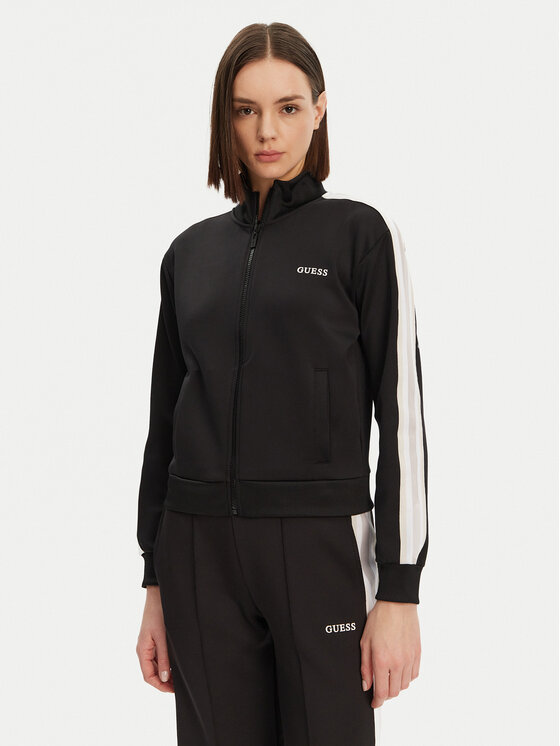 Guess Guess Bluză V5GQ18 KCRU2 Negru Regular Fit
