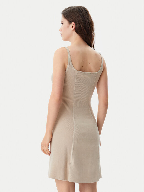 Calvin Klein Jeans Calvin Klein Jeans Rochie de zi J20J225269 Bej Slim Fit