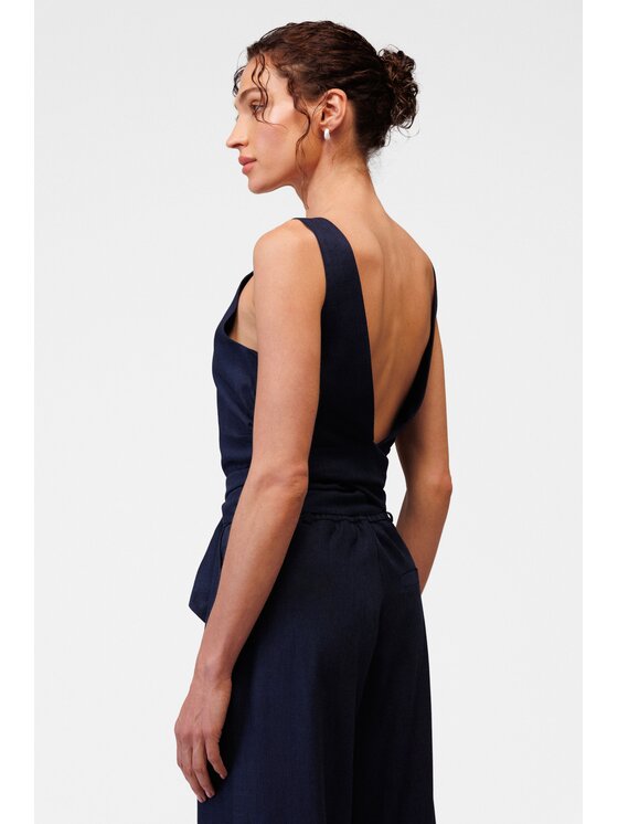 LE POSSÉ LE POSSÉ Top TZOPIW Blu scuro Regular Fit
