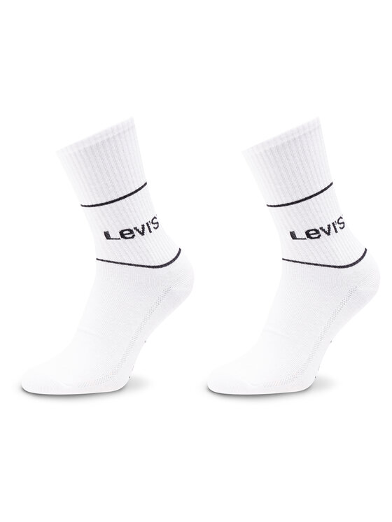 Levi's® Levi's® Set 2 parov nisex visokih nogavic u 701210567 Bela