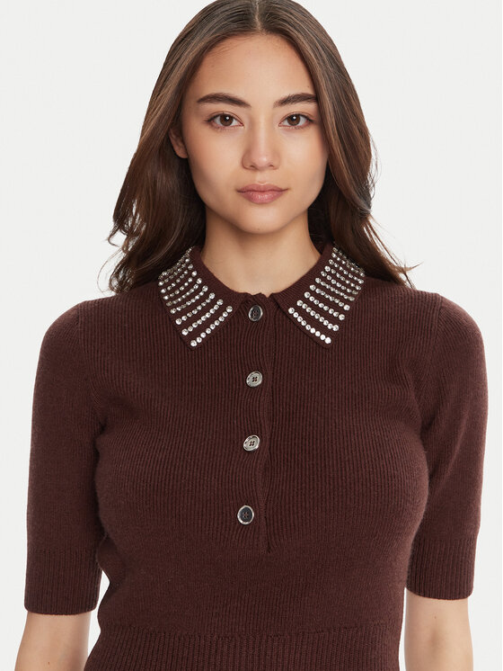 PINKO PINKO Polo Emilia 105745 A2S4 Καφέ Regular Fit