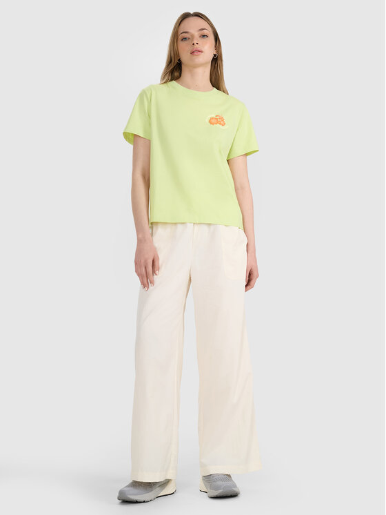 4F 4F T-Shirt FOB SUMMER Żółty jasny Oversize