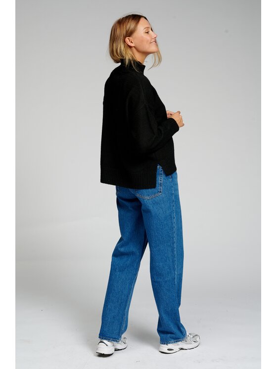 TeeShoppen TeeShoppen Polo 'Oversized Collection' Czarny Oversize