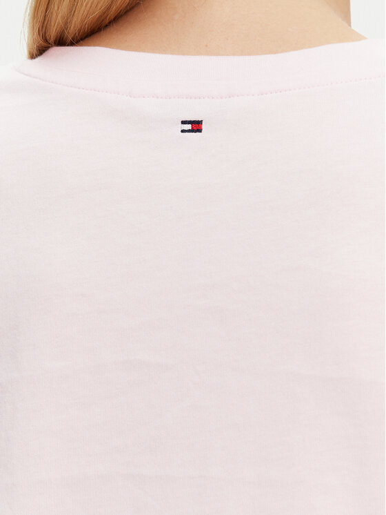 Tommy Hilfiger Tommy Hilfiger T-Shirt WW0WW45522 Różowy Regular Fit