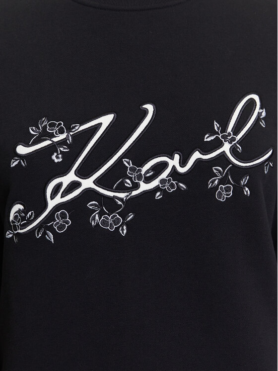 KARL LAGERFELD KARL LAGERFELD Bluza A3W20010 Czarny Regular Fit