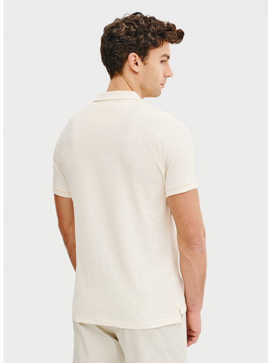 Pako Lorente Pako Lorente Polo P25SF-TX-004 Beżowy Classic Fit