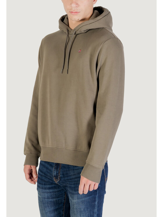 Napapijri Napapijri Μπλούζα BALIS HOOD Πράσινο Casual Fit